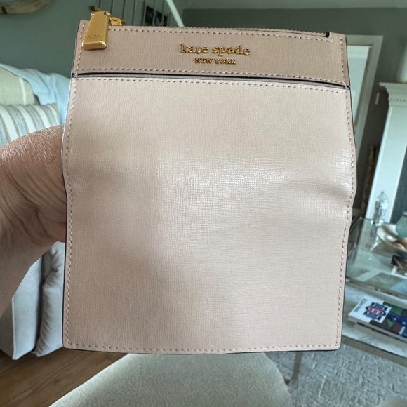 Kate Spade Wallet Colorblock Slim Bifold Pale Dogwood Classic Preowned - Picture 2 of 16